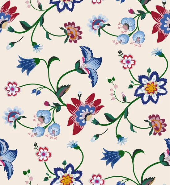 Papel de parede padrão floral Ilustrações De Stock Royalty-Free
