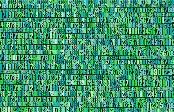 背景の緑の多色数の抽象化インターネットと行列のトピック — ストックベクタ