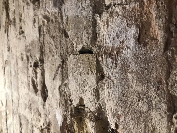 Tuğla duvar - Beyaz. Kahverengi tuğla işi. Beyaz tuğladan duvarı olan mimari bir nesne. tuğla duvar dokusu arkaplanı