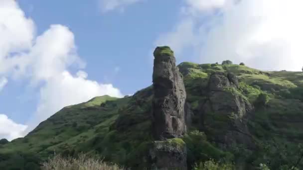 Montanhoso tropical em Ilha de Marquesas _ Timelapse — Vídeo de Stock