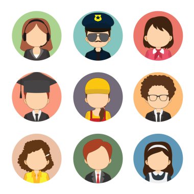 Büyük Çeşitlilik İşçilerinin Düz Görselleri