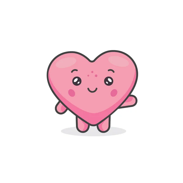 Love Cute Character Vector Illustration — Stock vektor