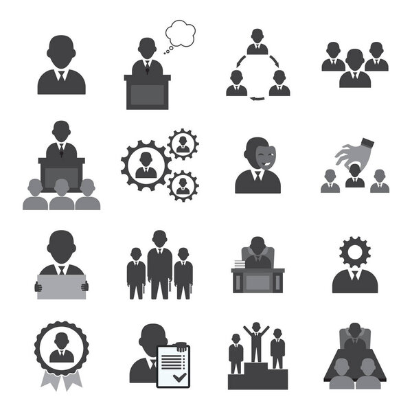 Set Of 16 Executive Icons