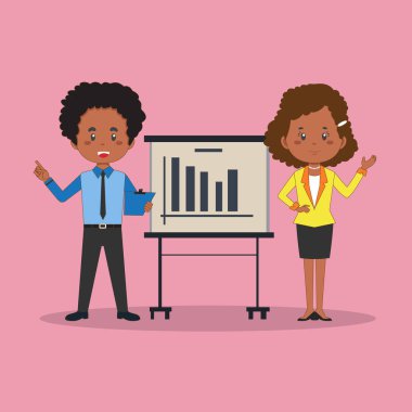 İş Karakteri Sunumunun İllüstrasyonu 