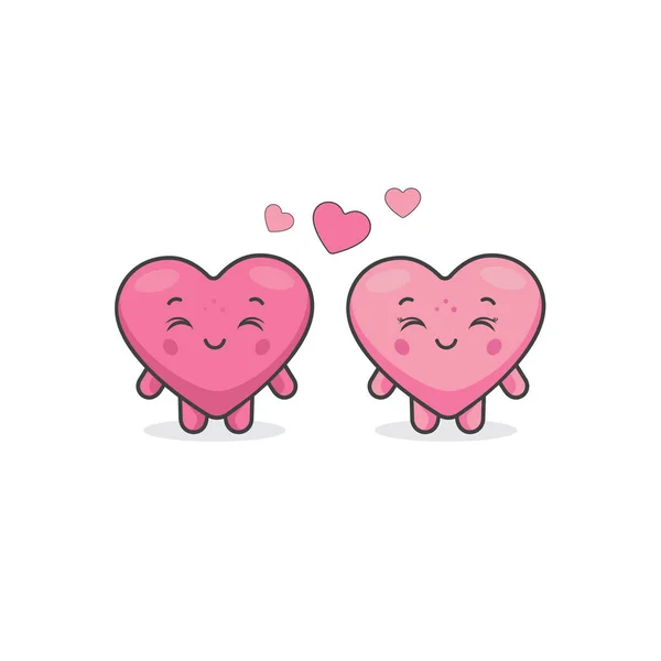 Personnages Mignons Couple Amour Dans Une Relation — Image vectorielle