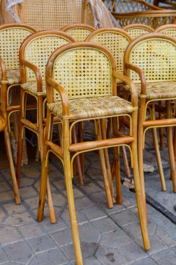 Hasır bar sandalyesi