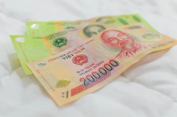 Vietnami dong bankjegyek — Stock Fotó