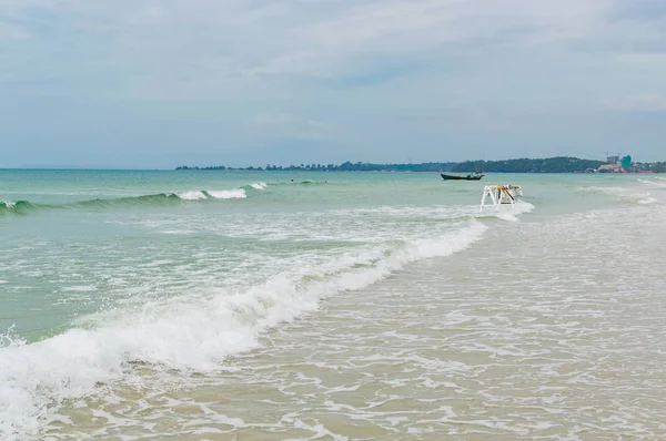 Морской берег в Сиануквилле — стоковое фото