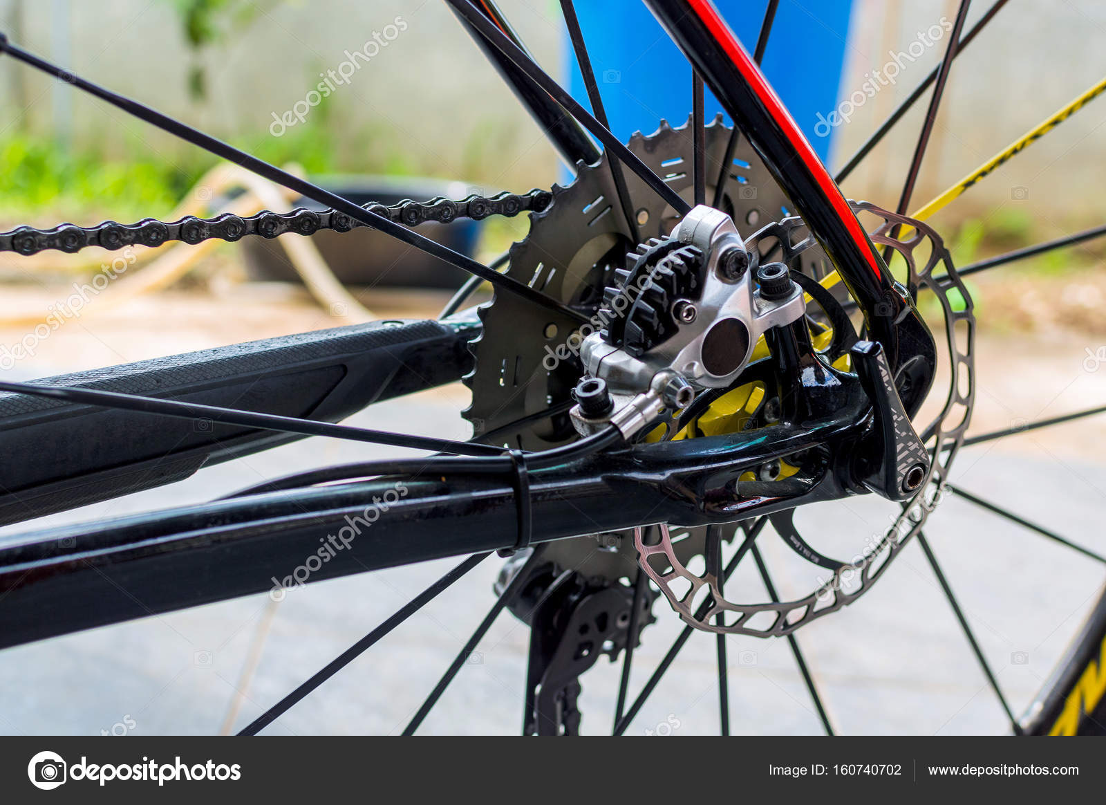 rear disk brake bike