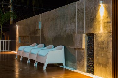 Lüks bir gece, d Karayipler, tropikal Resort'ta yüzme havuzunda