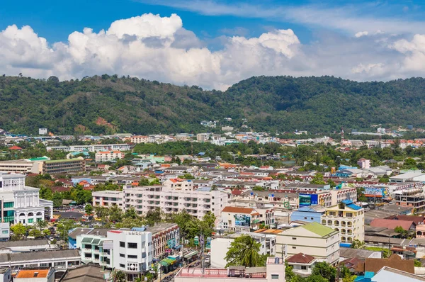 Bina ve ev şehir alanında Phuket ilinin Üstten Görünüm