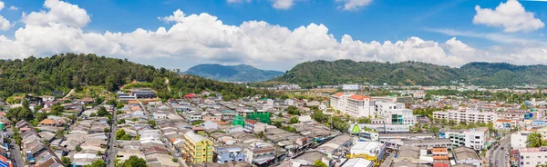 Top view of building and house of Phuket province in town area