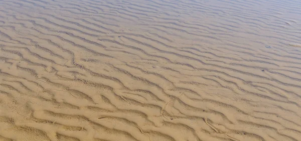 Close Up de sable de plage de la mer dans le fond de la mer — Photo