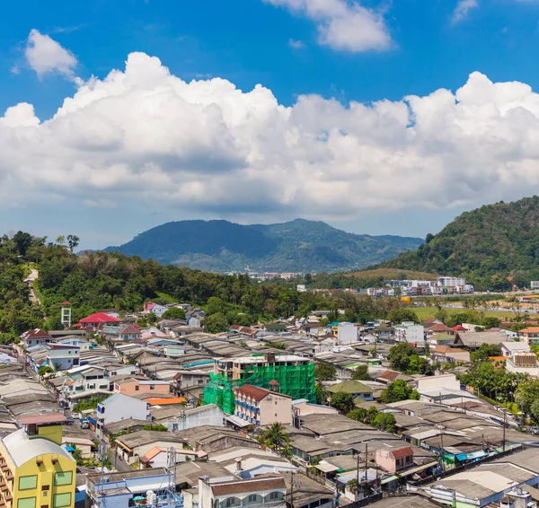 Bina ve ev şehir alanında Phuket ilinin Üstten Görünüm