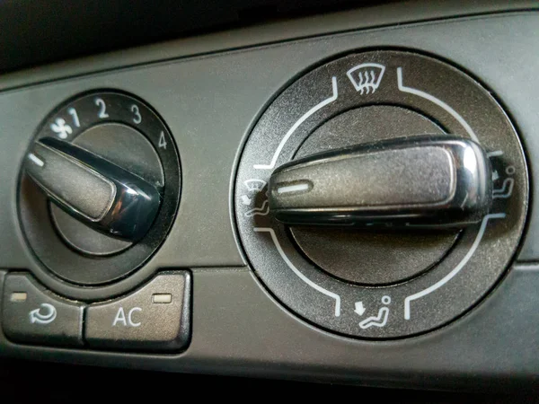 Car air conditioning control panel