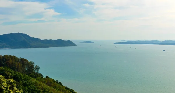 Krásný pohled Phuket z Khao Khad názory Tower, užívat 360- — Stock fotografie