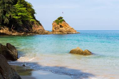 Phuket Adası Tayland güneşli bir plaj