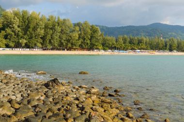 Phuket Adası Tayland güneşli bir plaj