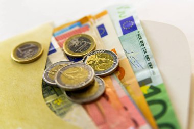 para euro sikke ve banknot