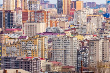 Rostov-on-Don, Rusya, 23 Ocak 2020, Rostov-on-Don hava görüntüsü. Rostov şehrinin Don Panorama 'sı.