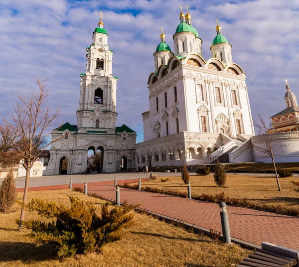 Vista Del Campanario Catedral Kremlin Astracán —  Fotos de Stock