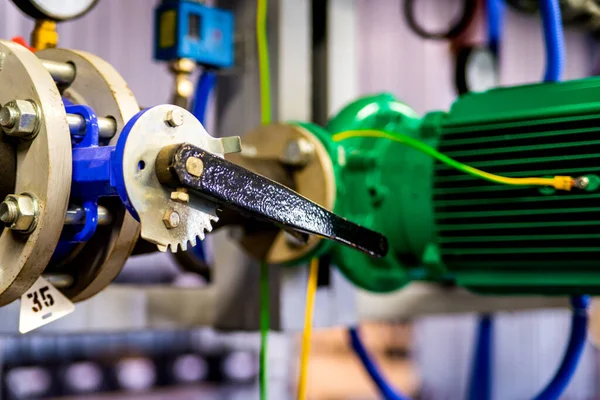 Blue Butterfly Gate Valve Prevent Reverse Flow Water — Stock Photo, Image