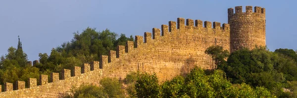 Medieval Old European Castle Top Mountain — Stock Photo, Image