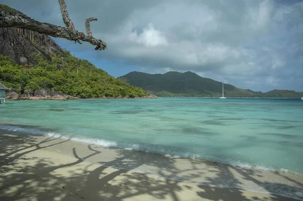 Paisaje Oceánico Isla Seychelles — Foto de Stock