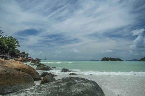 Oceaanlandschap Het Eiland Seychellen — Stockfoto