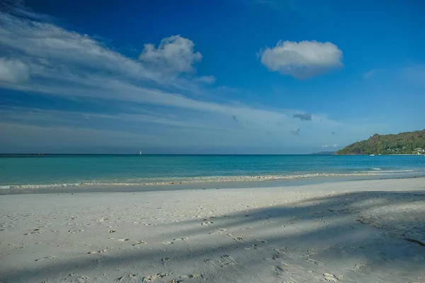 Hermosa Vista Del Océano Las Seychelles — Foto de Stock