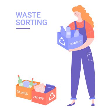 Kadın eylemci çevreyi önemser..