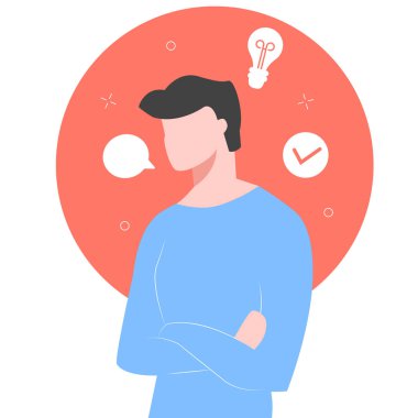 The young guy is planning a day.