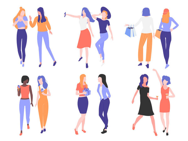 Set girls friendship.