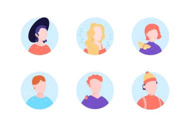 Collection of hipster avatars for your service.