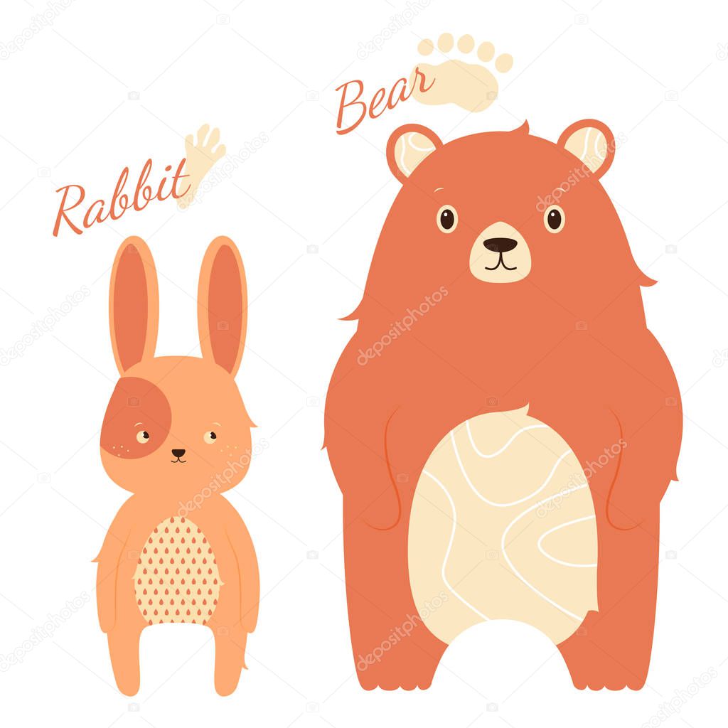 Hare and bear