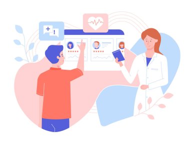 Genç bir adam internetten doktor seçiyor..