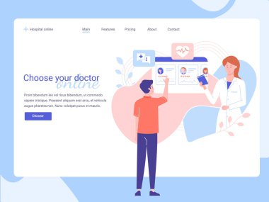 Genç bir adam internetten doktor seçiyor..