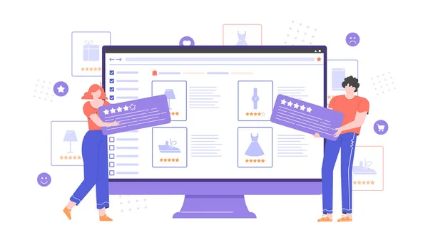 Online mağazada mal değerlendirmeleri ve derecelendirmeleri 