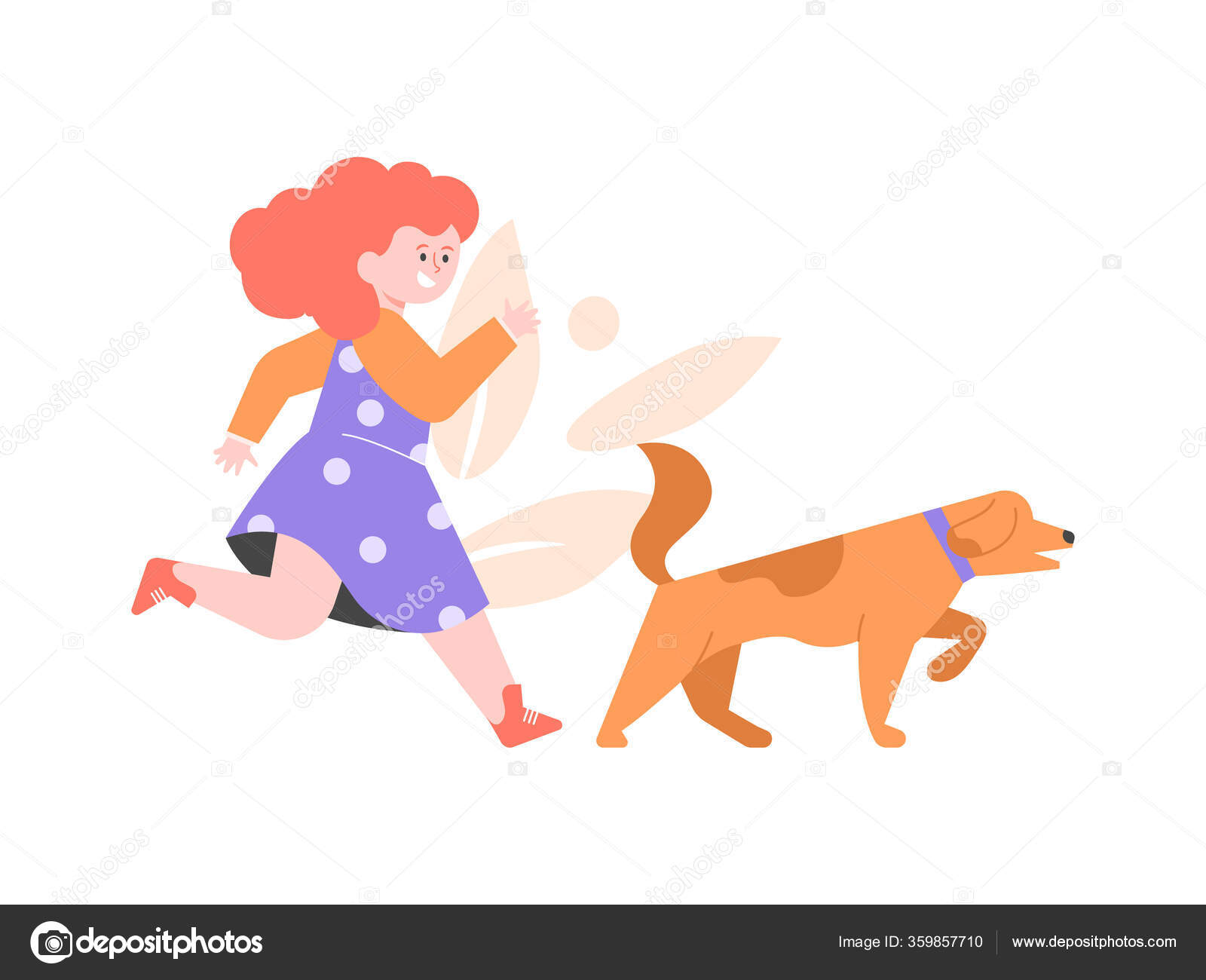 犬の散歩ストックベクター ロイヤリティフリー犬の散歩イラスト Depositphotos