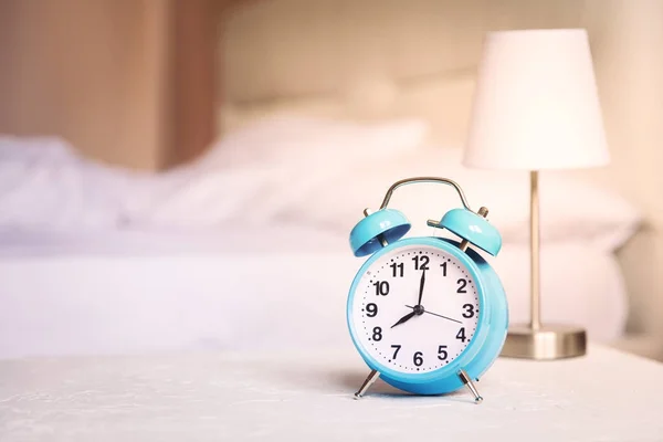 Morning alarm clock, bedroom interior,healthy life border copy s
