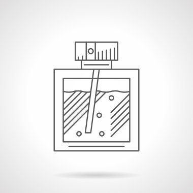 Parfümeri düz çizgi vektör simgesi