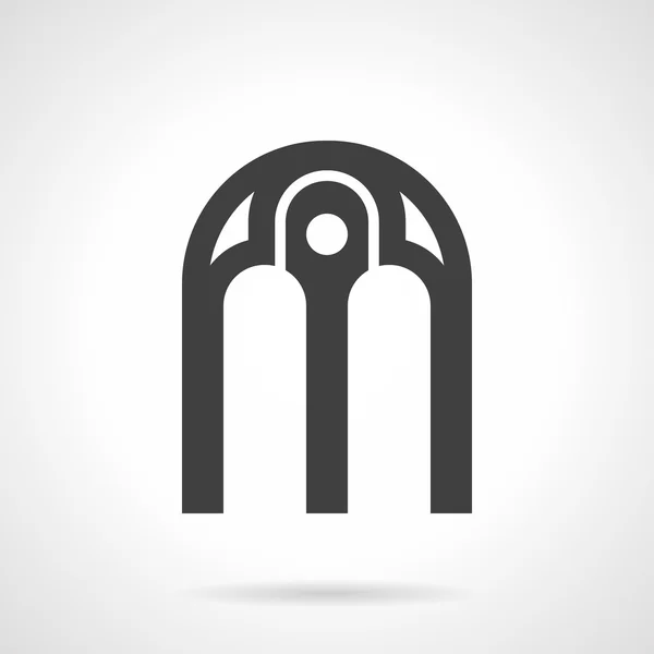 Weneckie arch glifów styl wektor ikona — Wektor stockowy
