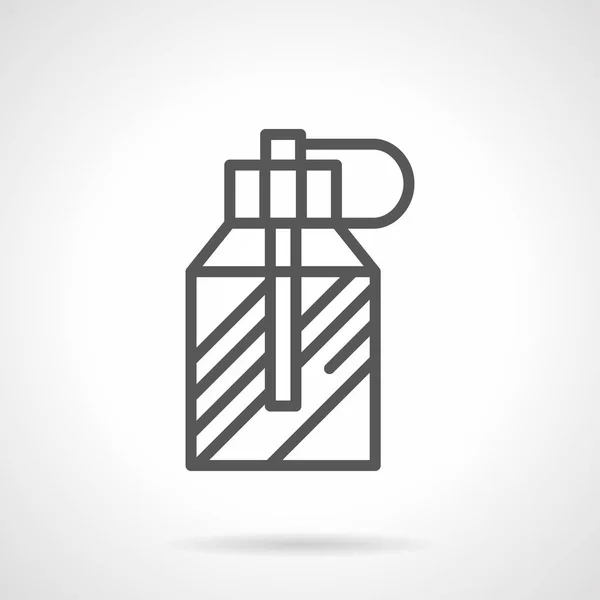 Heren parfum spray eenvoudige lijn vector pictogram — Stockvector