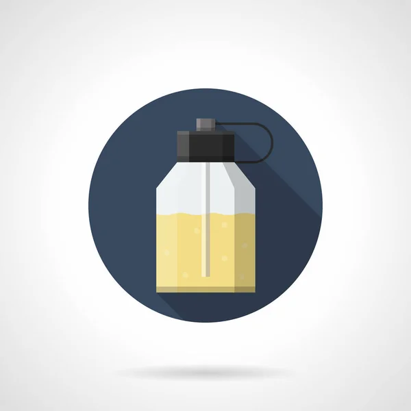 Eau de parfum flat color round vector icon — Stock Vector