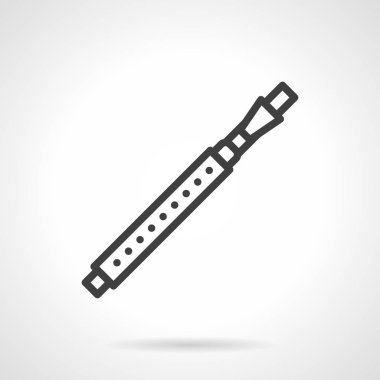 Fife siyah basit çizgi vektör simgesi