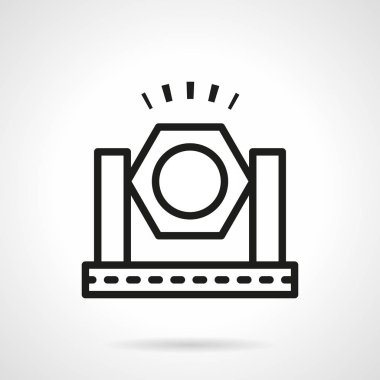 Spot basit çizgi vektör simgesi