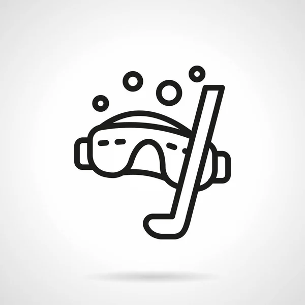 Eenvoudige vector pictogram snorkelen — Stockvector