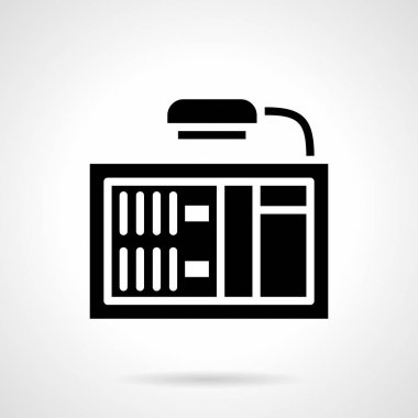 Sinema billboard glif stil vektör simgesi