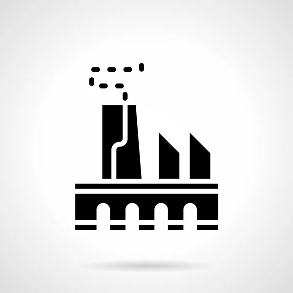 Energía industria glifo estilo vector icono — Archivo Imágenes Vectoriales