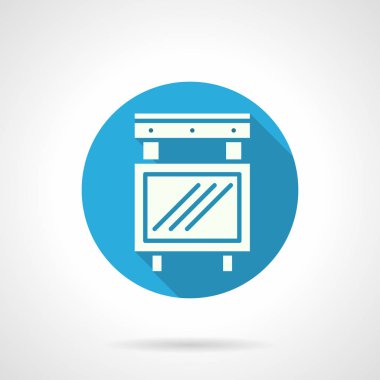 Konser reklam panosu mavi tur vektör simgesi